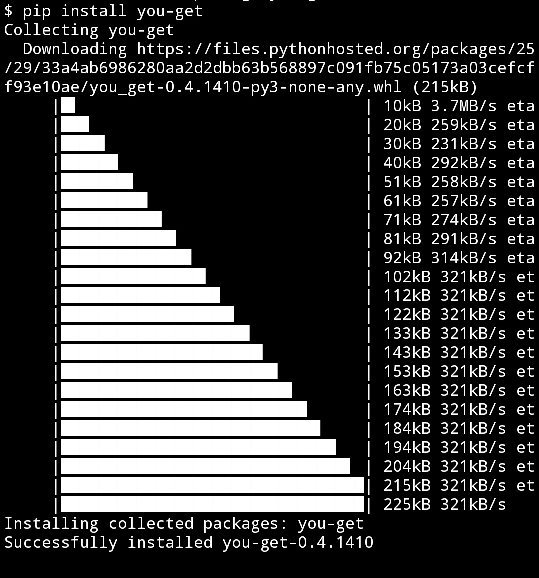 Android手机使用You-get下载音视频
