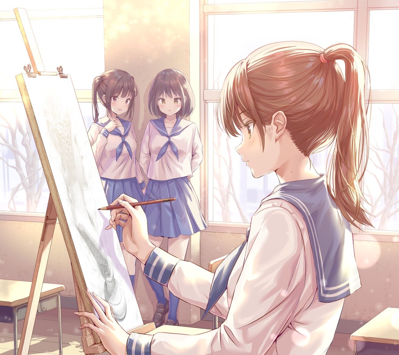 【Pixiv画师推荐】HIROKAZU-可爱的制服少女_11P