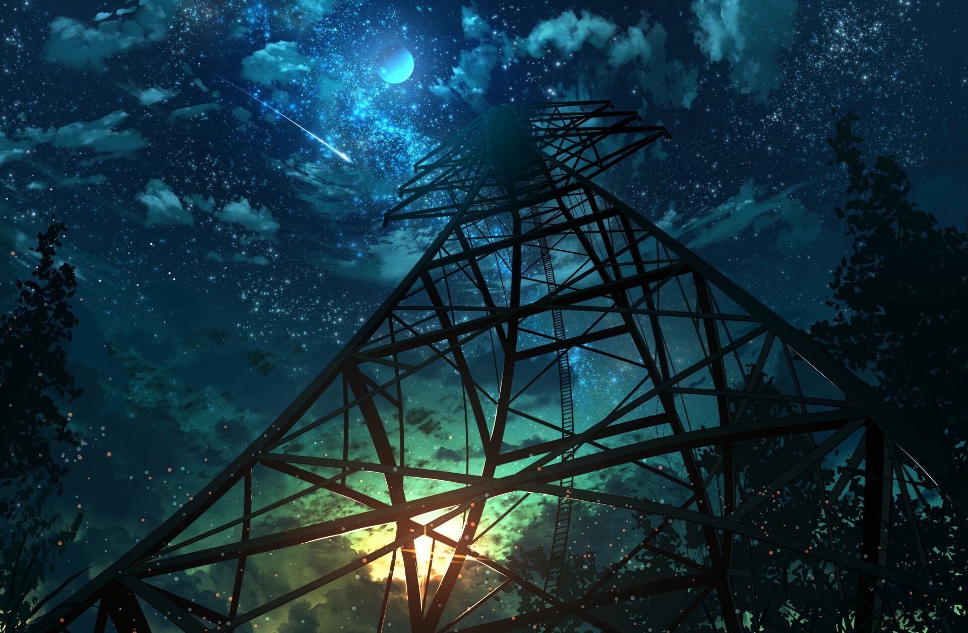 【Pixiv画师推荐】ツチヤ-夜色星空-黄昏_10P