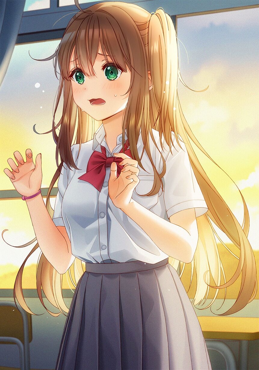 【Pixiv画师推荐】UNJEM-恋爱中的女孩子_13P