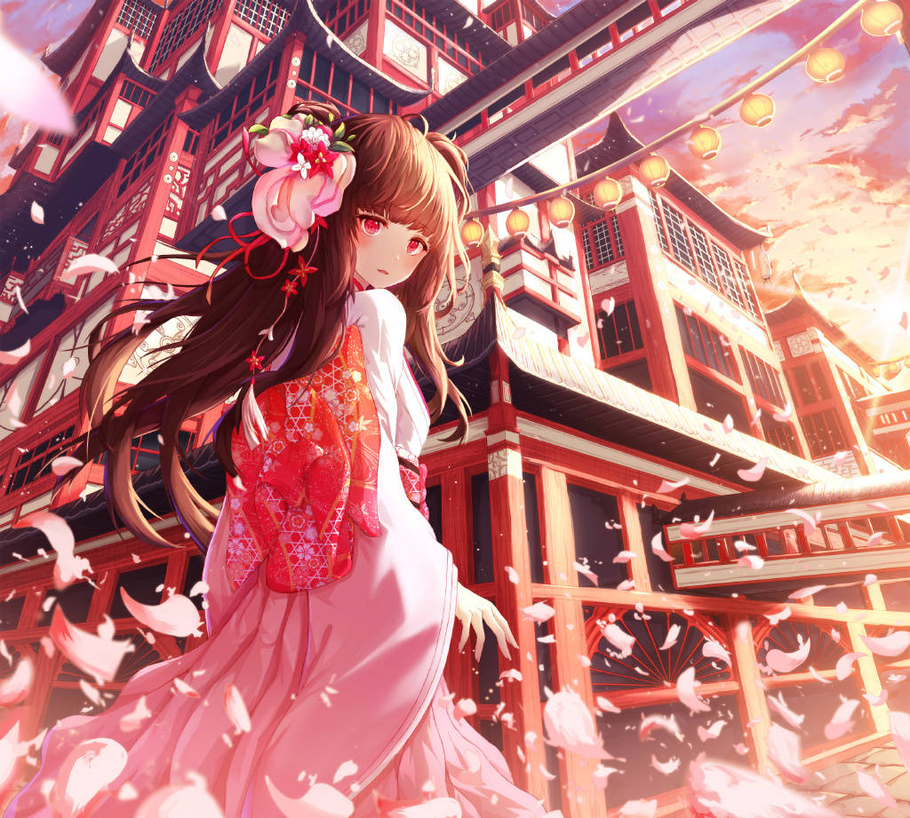 【P站画师】萌系少女,日本画师もち的插画作品