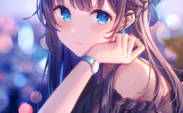 【P站画师】黑长直萌妹你喜欢吗?日本画师川見ナミ的插画作品