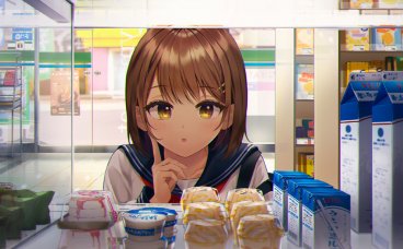 【P站画师】笑顔、JK、水手服!韩国画师青みかん的插画作品