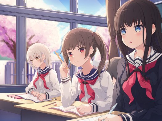 【P站画师】萌系少女，日本画师もち的插画作品