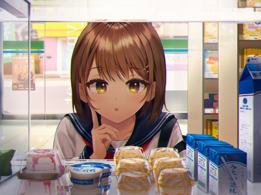 【P站画师】笑顔、JK、水手服！韩国画师青みかん的插画作品