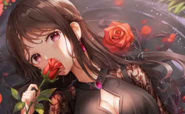 【P站画师】黑长直、金发和白发都很美!韩国画师Lunacle的插画作品