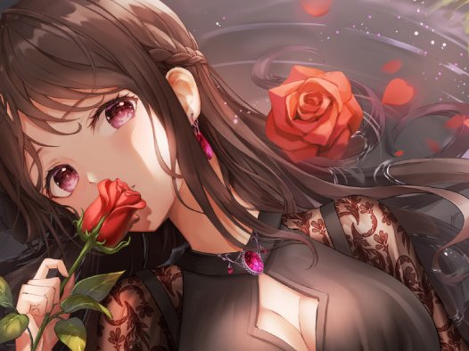 【P站画师】黑长直、金发和白发都很美!韩国画师Lunacle的插画作品