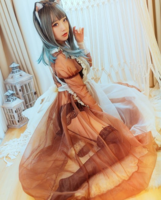 【少女写真】轻纱透明可爱猫耳女仆写真 cn家里蹲孤儿糖